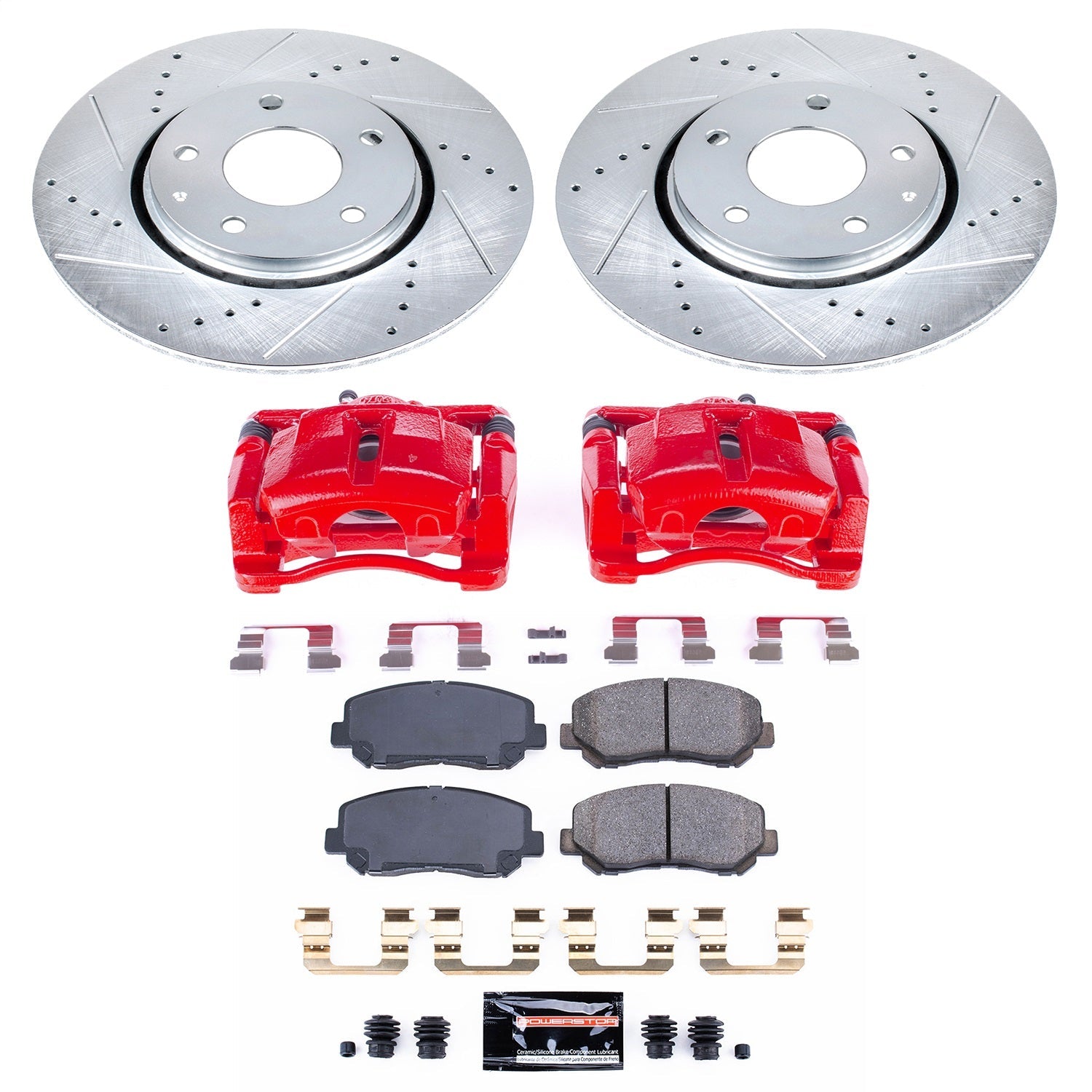 PowerStop Front Z23 Evolution Sport Brake Kit with Calipers | 2016–2018 Mazda CX-5 (KC7689)