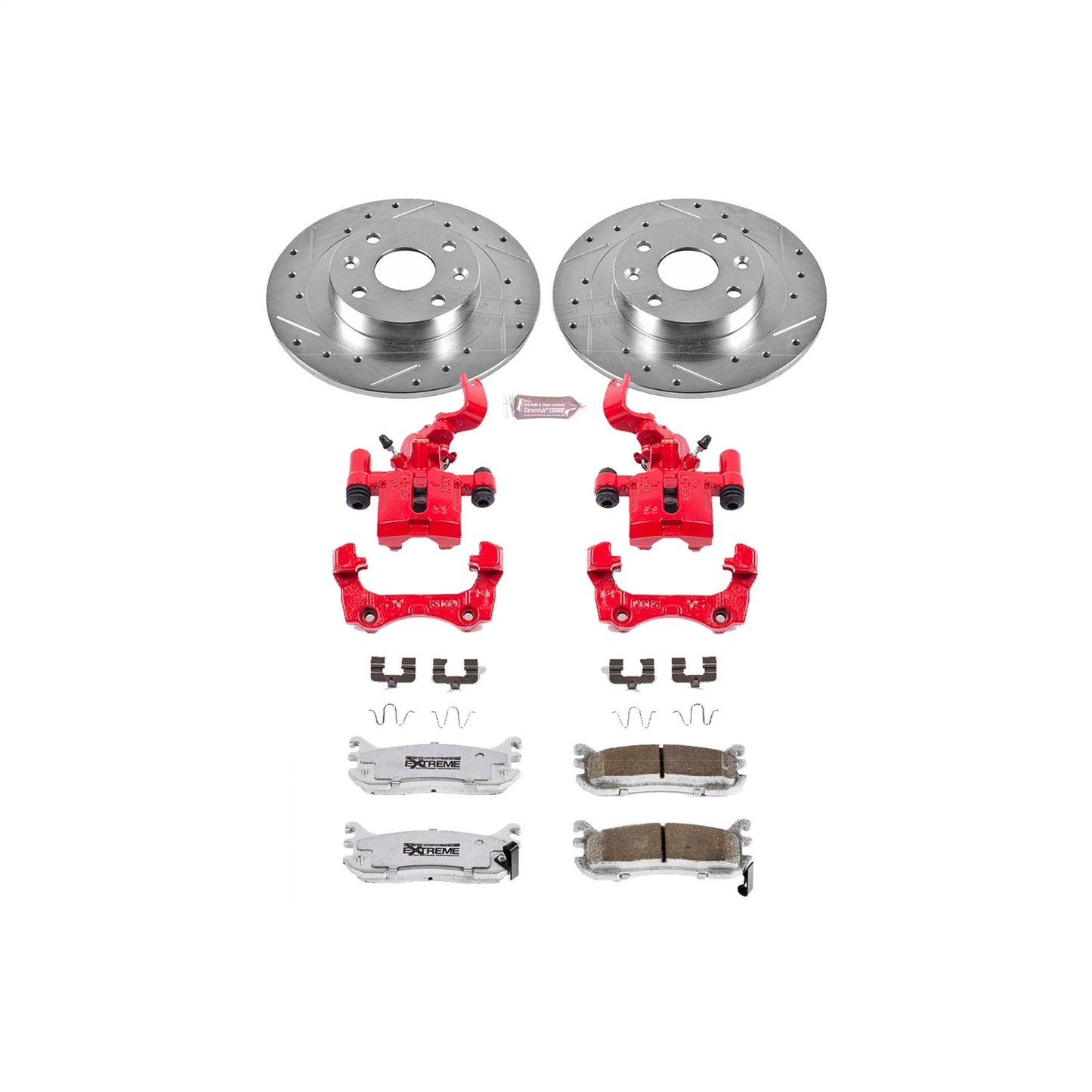 PowerStop Rear Z26 Street Warrior Brake Kit with Calipers | 1994–1997 Mazda Miata (KC772-26)