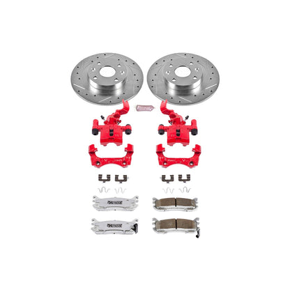 PowerStop Rear Z26 Street Warrior Brake Kit with Calipers | 1994–1997 Mazda Miata (KC772-26)