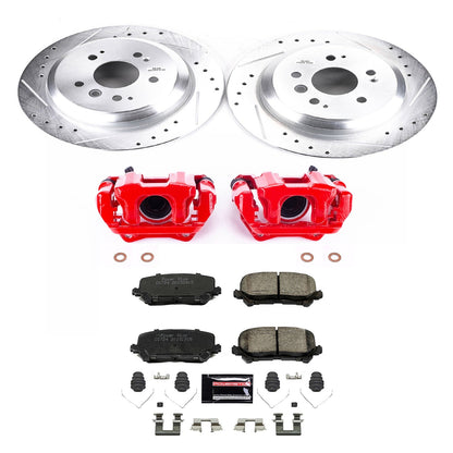 PowerStop Rear Z23 Evolution Sport Brake Kit with Calipers | 2016–2017 Honda Pilot (KC7727)