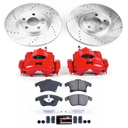 PowerStop Front Z23 Evolution Sport Brake Kit with Calipers | 2017–2019 Lincoln MKZ (KC7885)