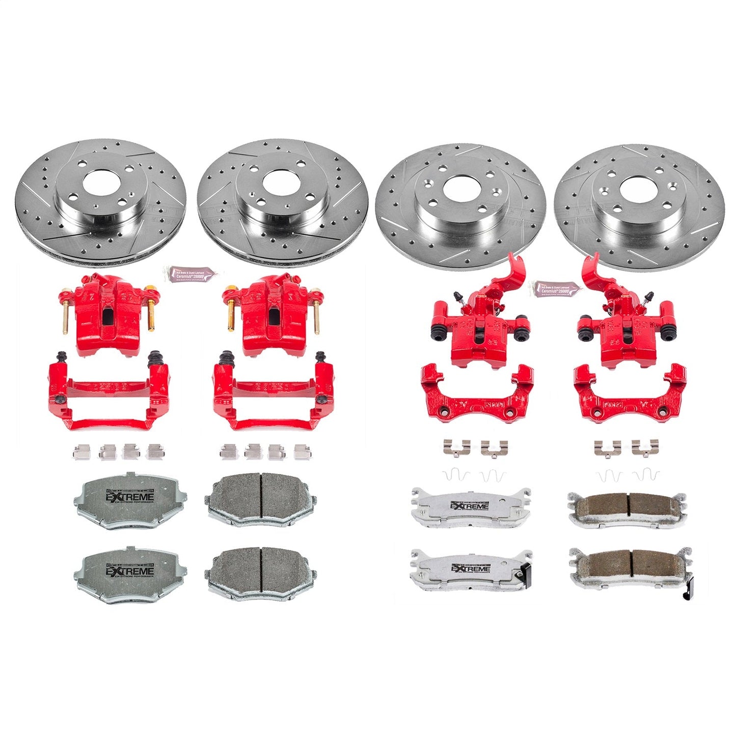 PowerStop Front & Rear Z26 Street Warrior Brake Kit with Calipers | 1994–1997 Mazda Miata (KC794-26)