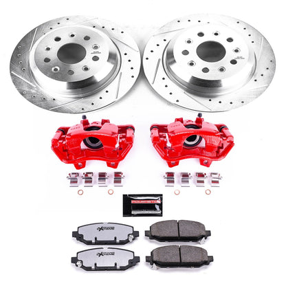 PowerStop Rear Z36 Truck & Tow Brake Kit with Calipers | 2018–2019 Jeep Wrangler (KC7942-36)