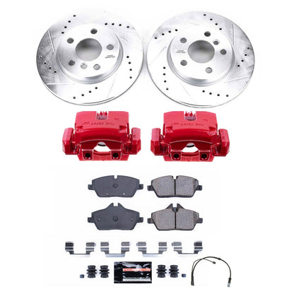 PowerStop Front Z23 Evolution Sport Brake Kit with Calipers | 2014–2015 Mini Cooper (KC7977)