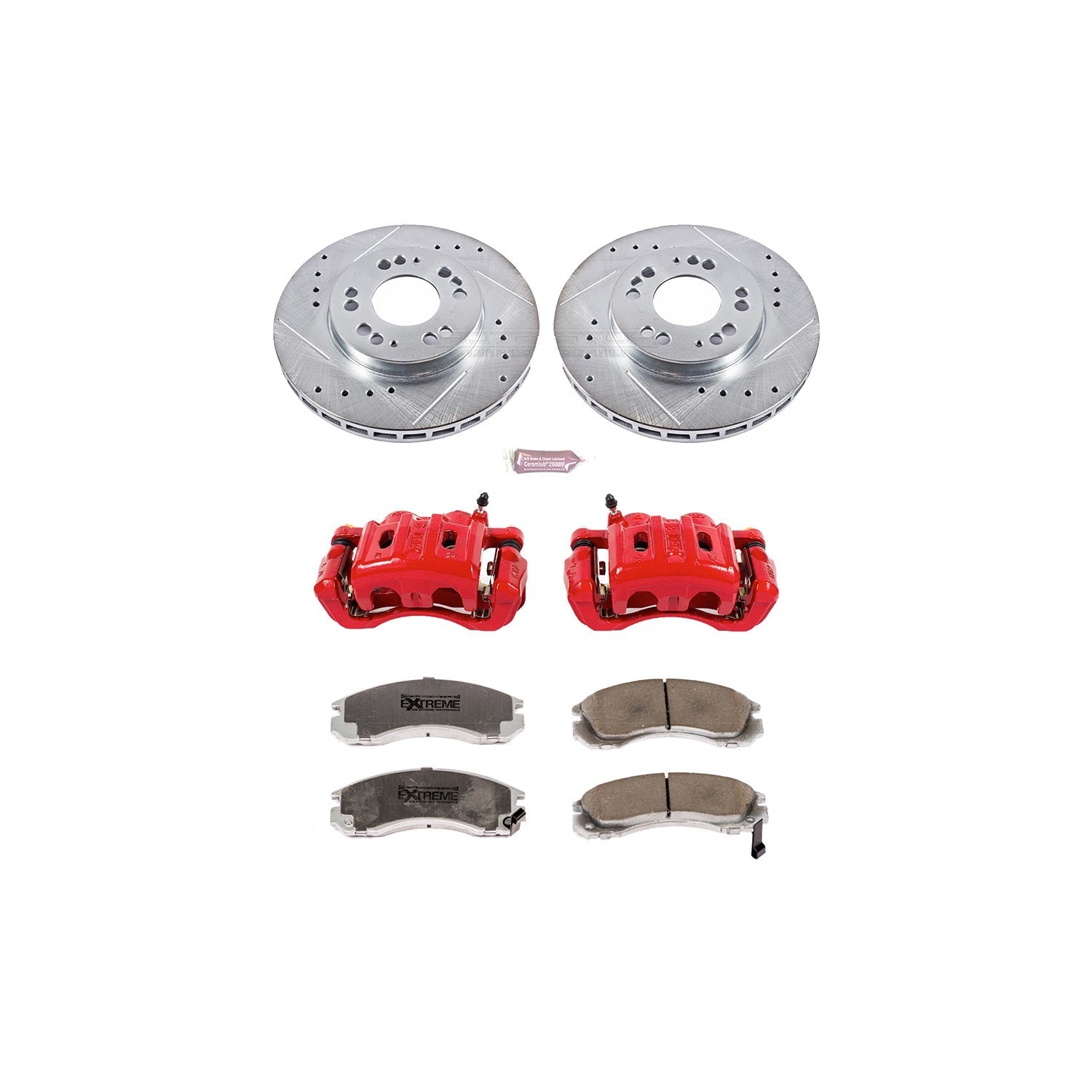 PowerStop Front Z26 Street Warrior Brake Kit with Calipers | 1994–1997 Eagle Talon (KC798A-26)