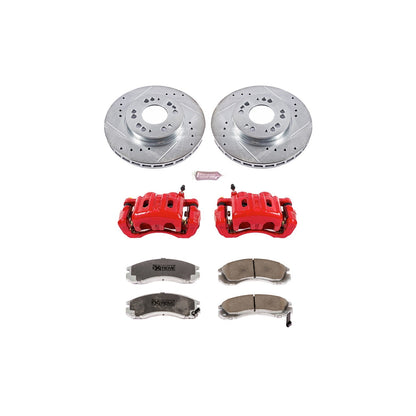 PowerStop Front Z26 Street Warrior Brake Kit with Calipers | 1997–2004 Mitsubishi Diamante (KC798B-26)
