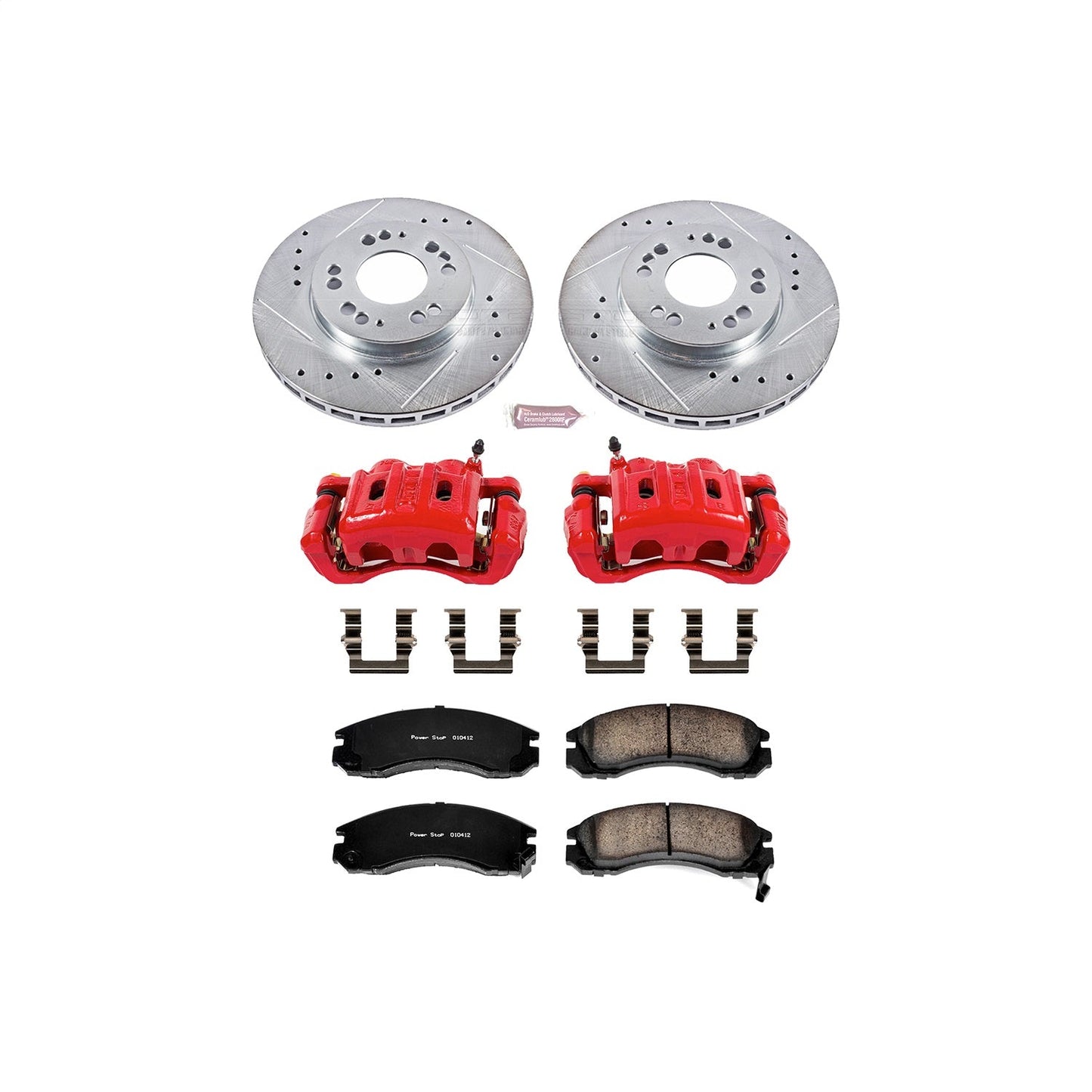 PowerStop Front Z23 Evolution Sport Brake Kit with Calipers | 1997–2004 Mitsubishi Diamante (KC798B)