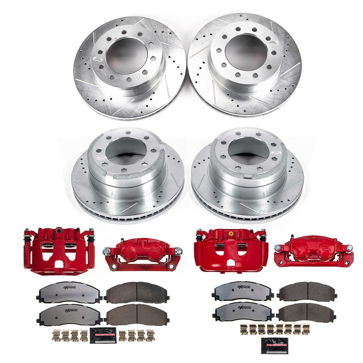PowerStop Front & Rear Z36 Truck & Tow Kit with Calipers | 2016 Ford F-350 Super Duty (KC8028-36)