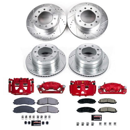 PowerStop Front & Rear Z23 Evolution Kit with Calipers | 2016 Ford F-350 Super Duty (KC8028)