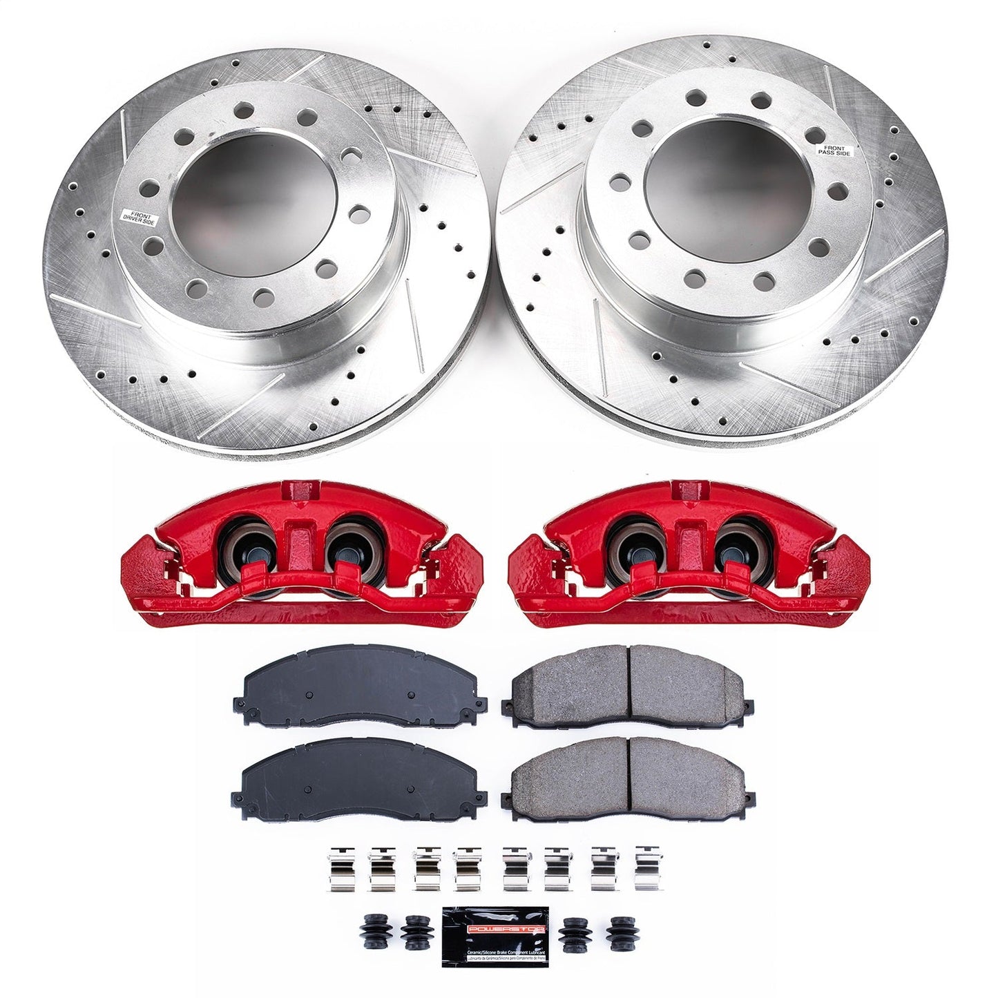 PowerStop Front Z23 Evolution Kit with Calipers | 2016 Ford F-350 Super Duty (KC8029)