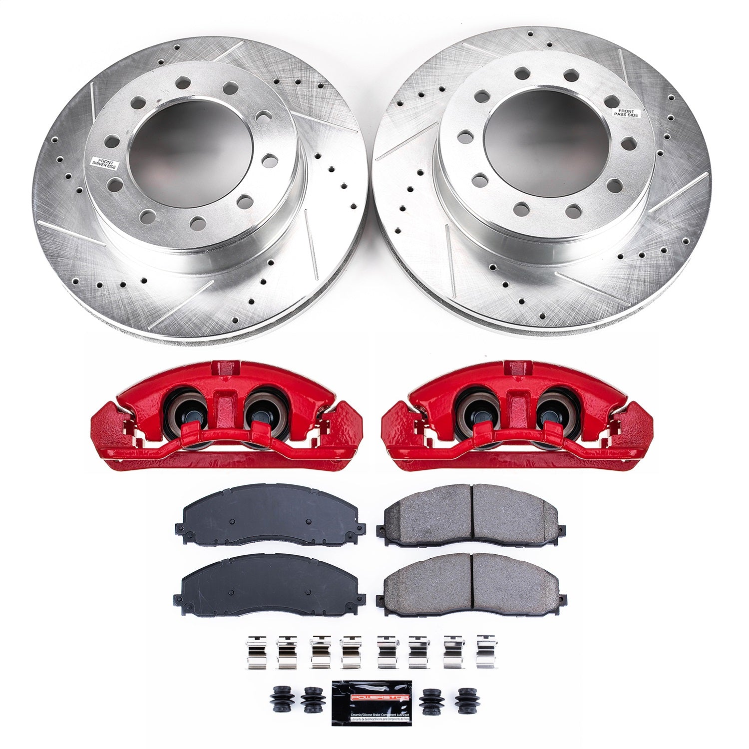 PowerStop Front Z23 Evolution Kit with Calipers | 2016 Ford F-350 Super Duty (KC8029)