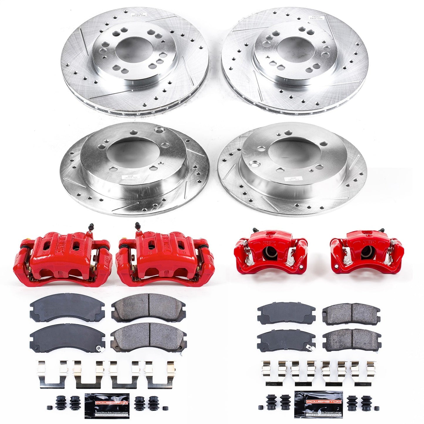 PowerStop Front & Rear Z23 Evolution Sport Brake Kit with Calipers | Mitsubishi Eclipse (KC802A)