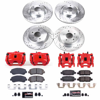 PowerStop Front & Rear Brake Kit with Calipers | 2018 Nissan Maxima (KC8059)