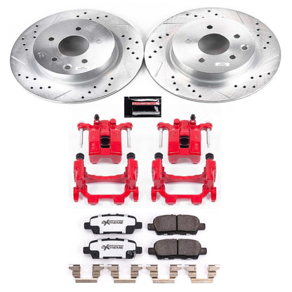 PowerStop Rear Z26 Street Warrior Brake Kit with Calipers | 2018–2019 Nissan 370Z (KC8062-26)
