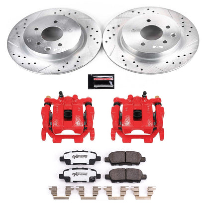 PowerStop Rear Z26 Street Warrior Brake Kit with Calipers | 2018 Nissan Maxima (KC8062A-26)