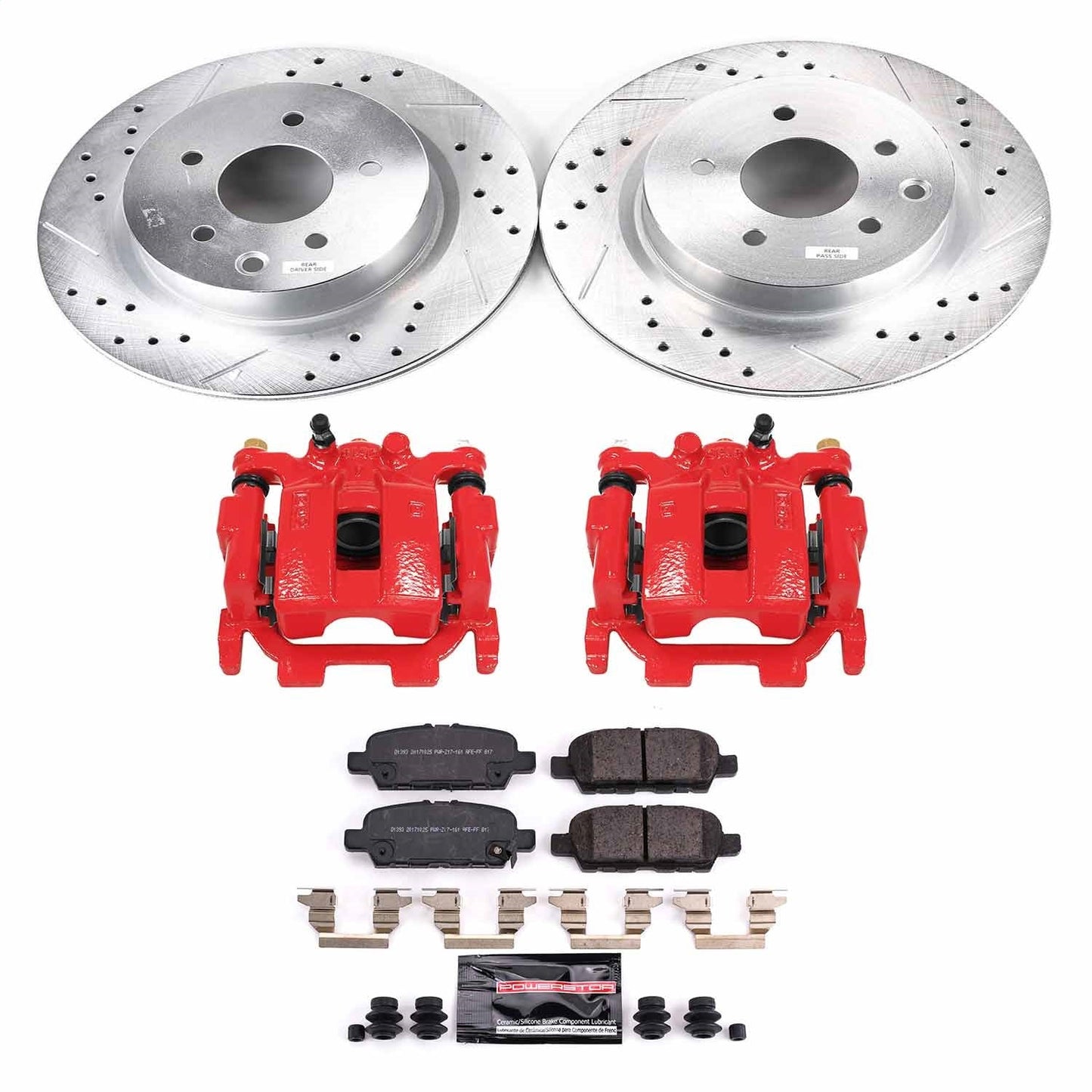 PowerStop Rear Brake Kit with Calipers | 2018 Nissan Maxima (KC8062A)