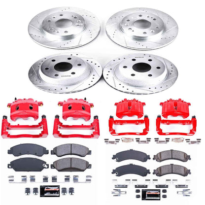 PowerStop Front & Rear Z23 Evolution Sport Brake Kit with Calipers | 2005–2006 GMC Sierra 1500 (KC8071)