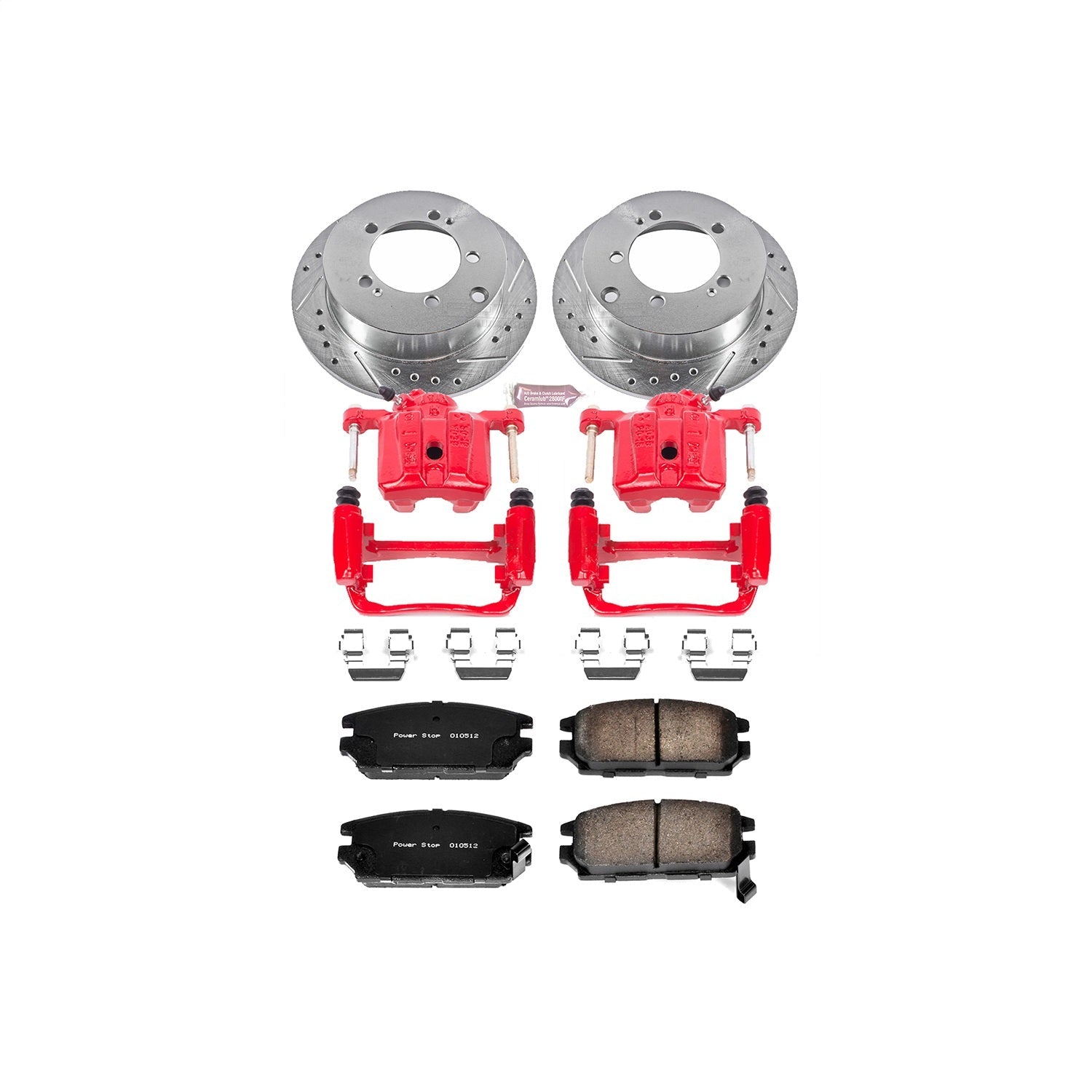 PowerStop Rear Z23 Evolution Sport Brake Kit with Calipers | 1991–1993 Dodge Stealth (KC808)