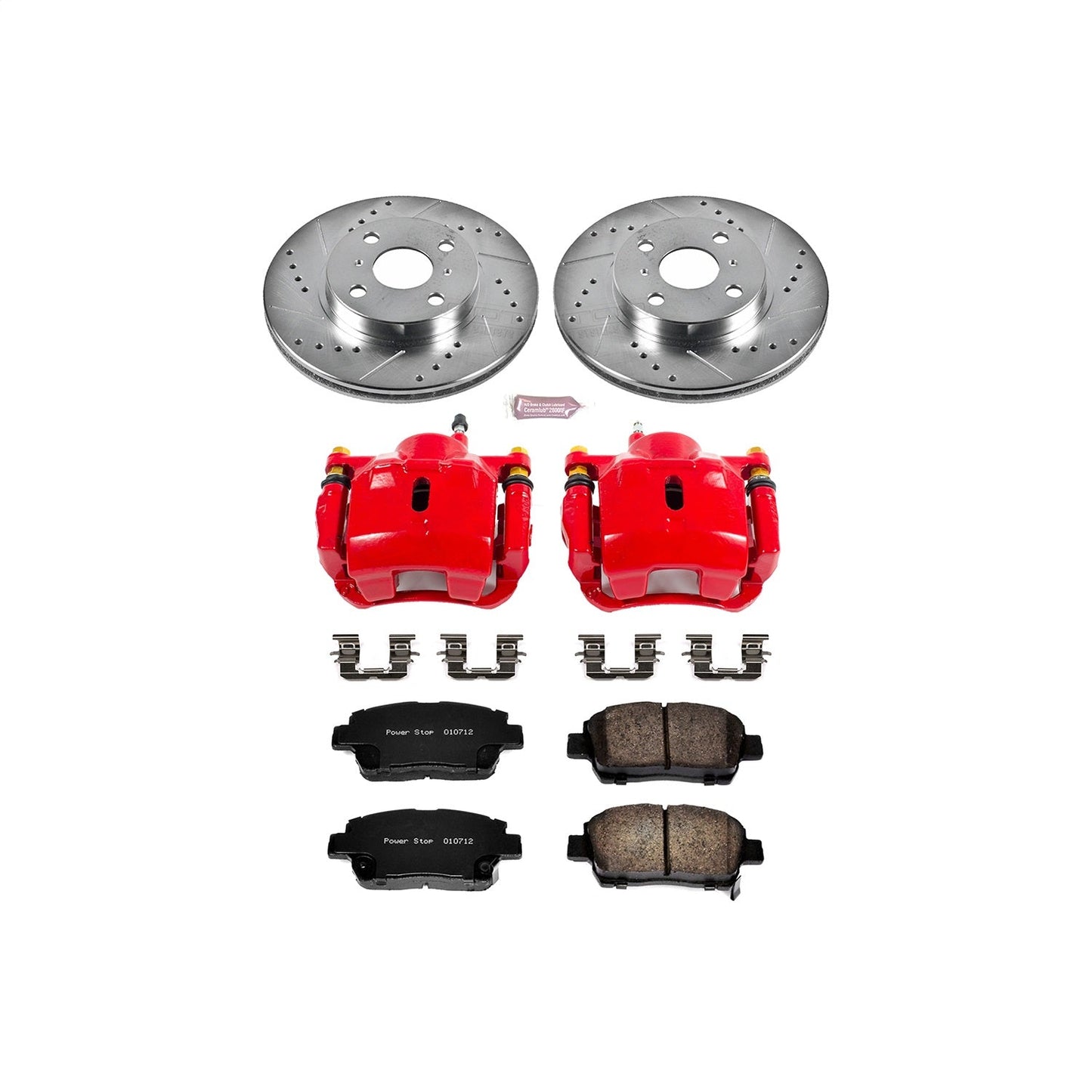 PowerStop Front Z23 Evolution Sport Brake Kit with Calipers | 2001–2005 Toyota Echo (KC821)