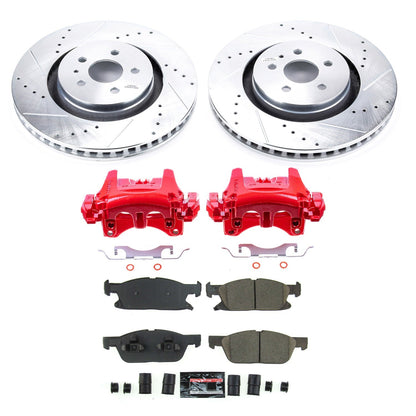 PowerStop Front Z23 Evolution Kit with Calipers | 2021 Ford Edge (KC8321A)