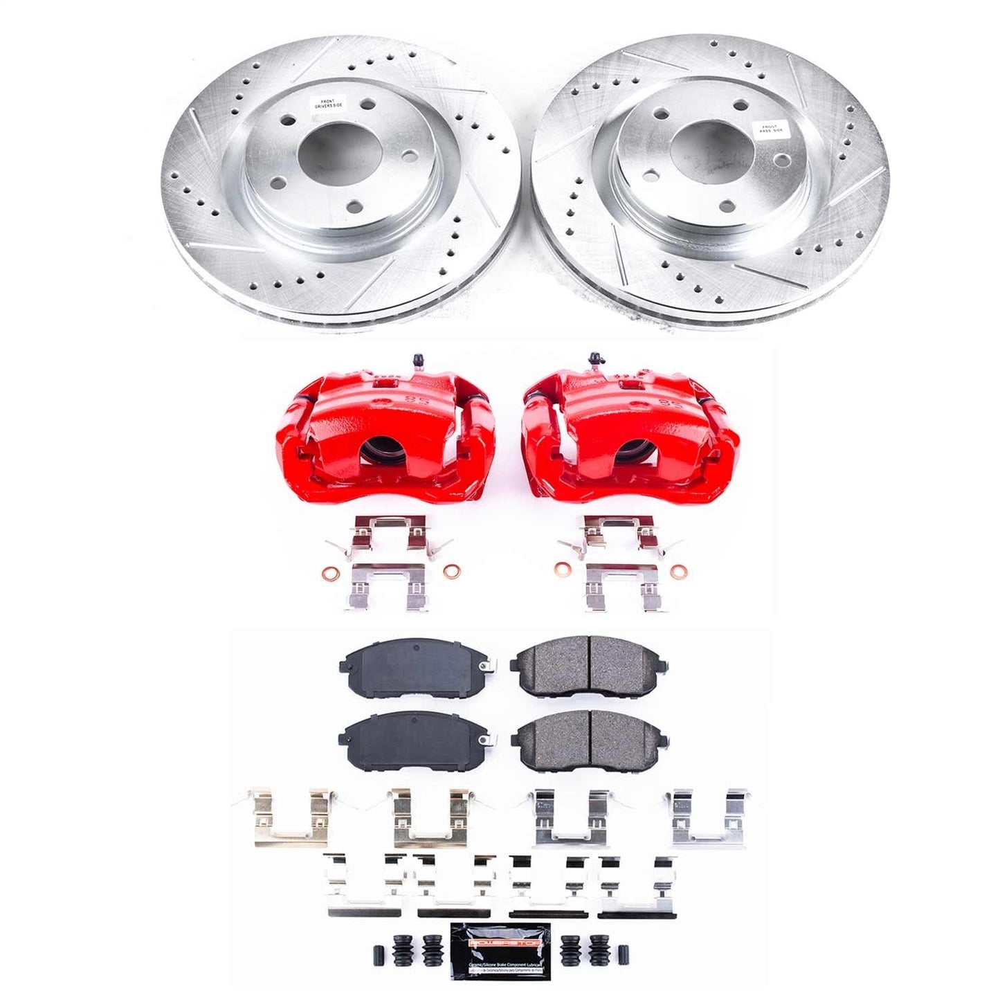 PowerStop Front Z23 Evolution Sport Brake Kit with Calipers | 2019 Nissan Sentra (KC8327)