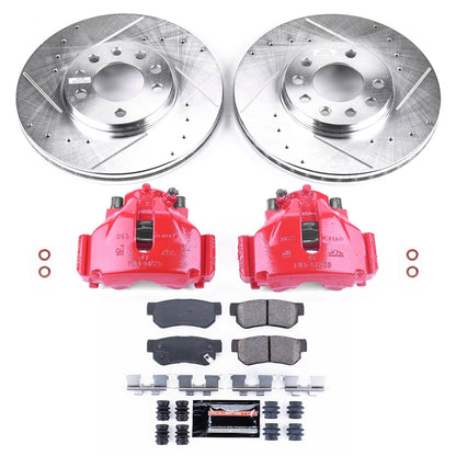 PowerStop Front Z23 Evolution Sport Brake Kit with Calipers | 1999–2003 Saab 9-3 (KC834)
