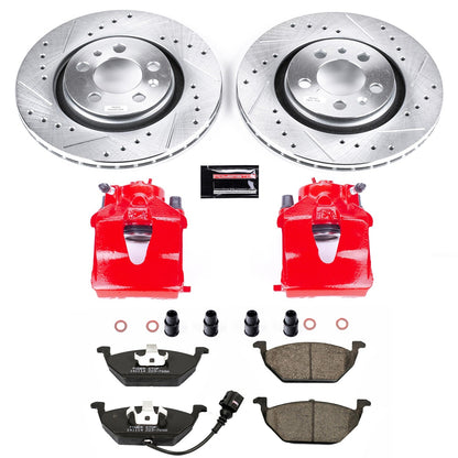 PowerStop Front Z23 Evolution Sport Brake Kit with Calipers | 1999–2006 Volkswagen Beetle (KC839)