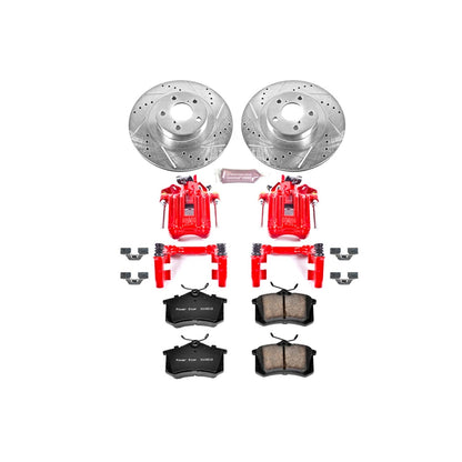 PowerStop Rear Z23 Evolution Sport Brake Kit with Calipers | 2001–2005 Volkswagen Jetta (KC847)