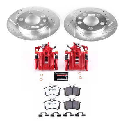 PowerStop Rear Z26 Street Warrior Brake Kit with Calipers | 1998–1999 Volkswagen Beetle (KC847A-26)