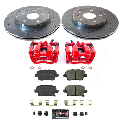 PowerStop Rear Z23 Evolution Kit with Calipers | 2019–2020 Cadillac XT4 (KC8487)