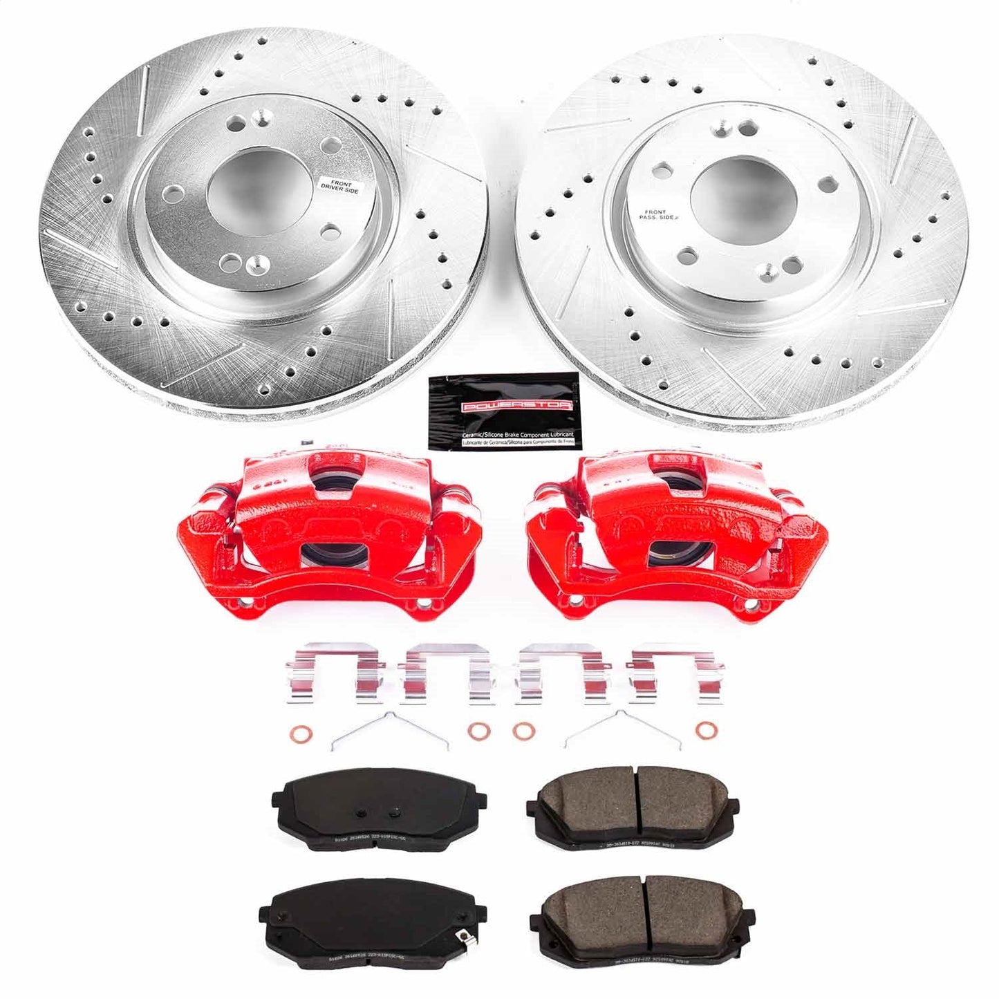 PowerStop Front Z23 Evolution Sport Brake Kit with Calipers | 2017 Kia Optima (KC8621)