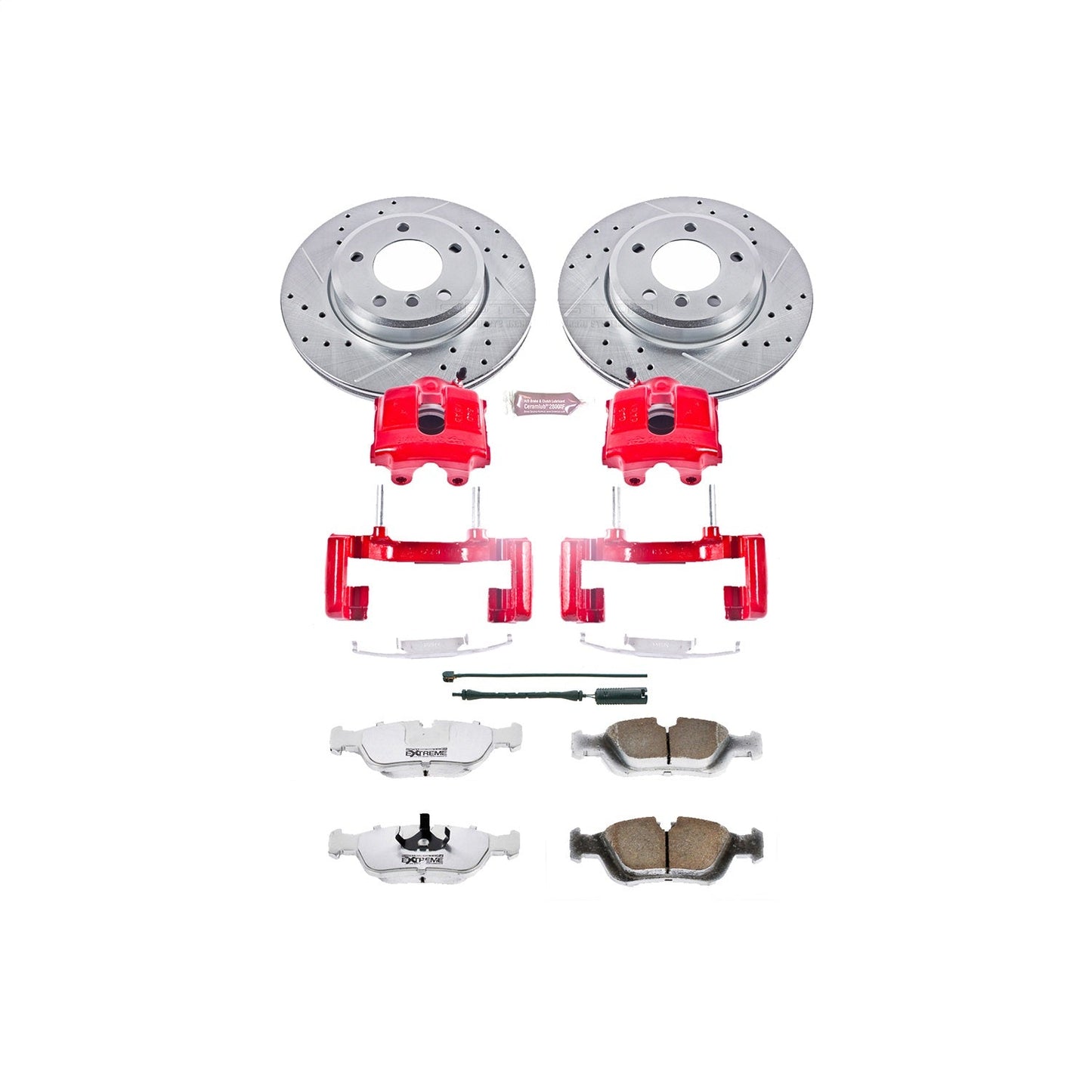 PowerStop Front Z26 Street Warrior Brake Kit with Calipers | 2001–2002 BMW Z3 (KC867-26)
