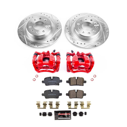 PowerStop Rear Z23 Evolution Kit with Calipers | 2020–2021 Chevrolet Malibu (KC8676)