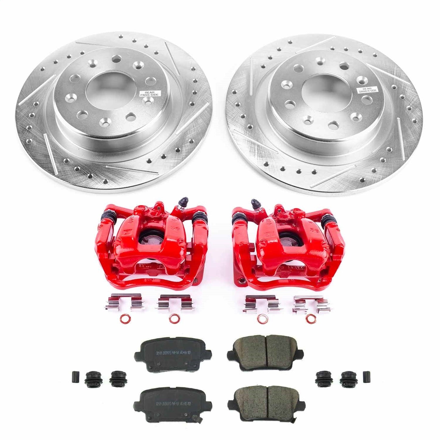 PowerStop Rear Brake Kit with Calipers | 2019–2020 Buick Regal Sportback (KC8677)