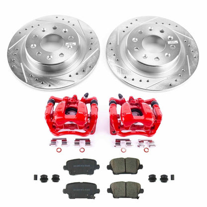 PowerStop Rear Brake Kit with Calipers | 2019–2020 Buick Regal Sportback (KC8677)