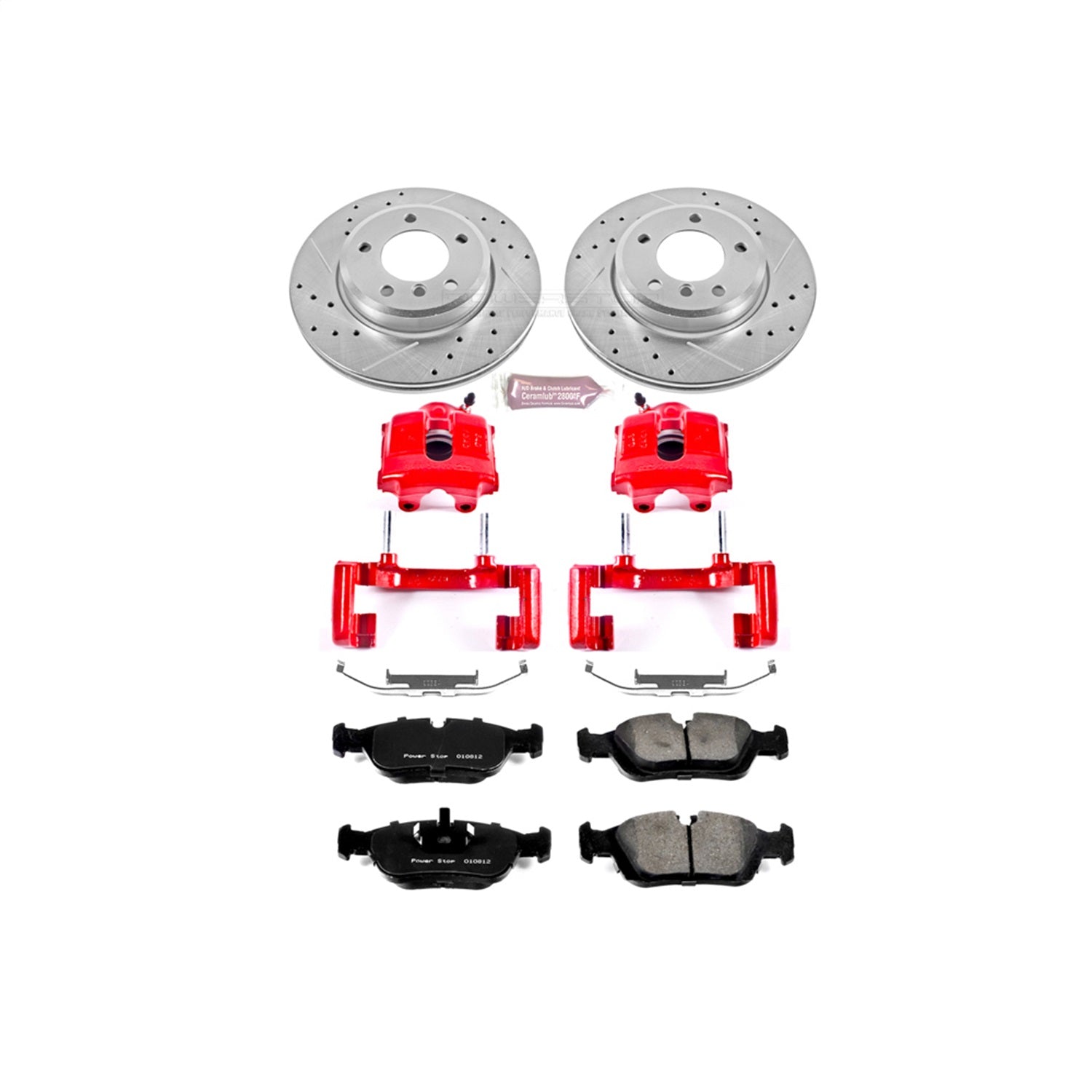 PowerStop Front Z23 Evolution Sport Brake Kit with Calipers | 2001–2005 BMW 325xi (KC868)