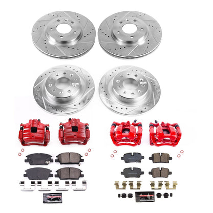 PowerStop Front & Rear Z23 Evolution Kit with Calipers | 2020 Chevrolet Malibu (KC8685)