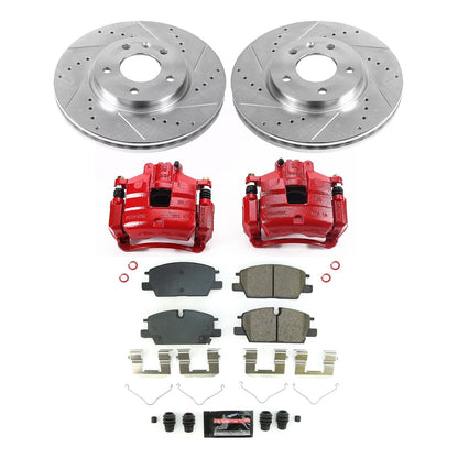 PowerStop Front Z23 Evolution Kit with Calipers | 2021 Chevrolet Malibu (KC8738)