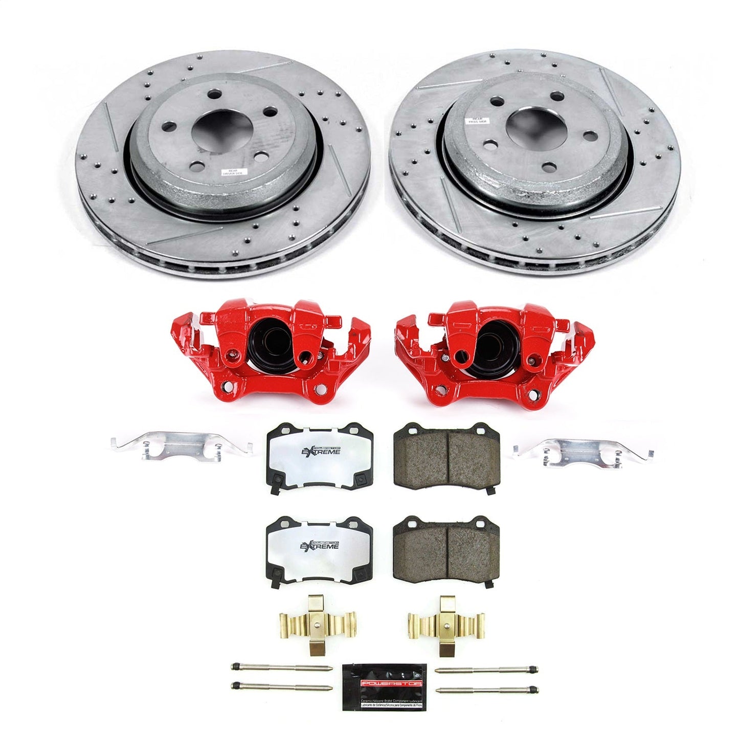 PowerStop Rear Z36 Truck & Tow Kit with Calipers | 2021 Dodge Durango (KC8758-36)