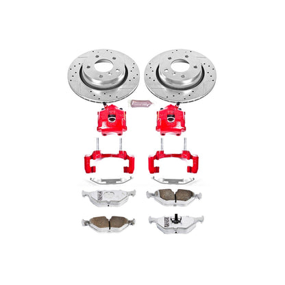 PowerStop Rear Z26 Street Warrior Brake Kit with Calipers | 2000 BMW 323i (KC877-26)