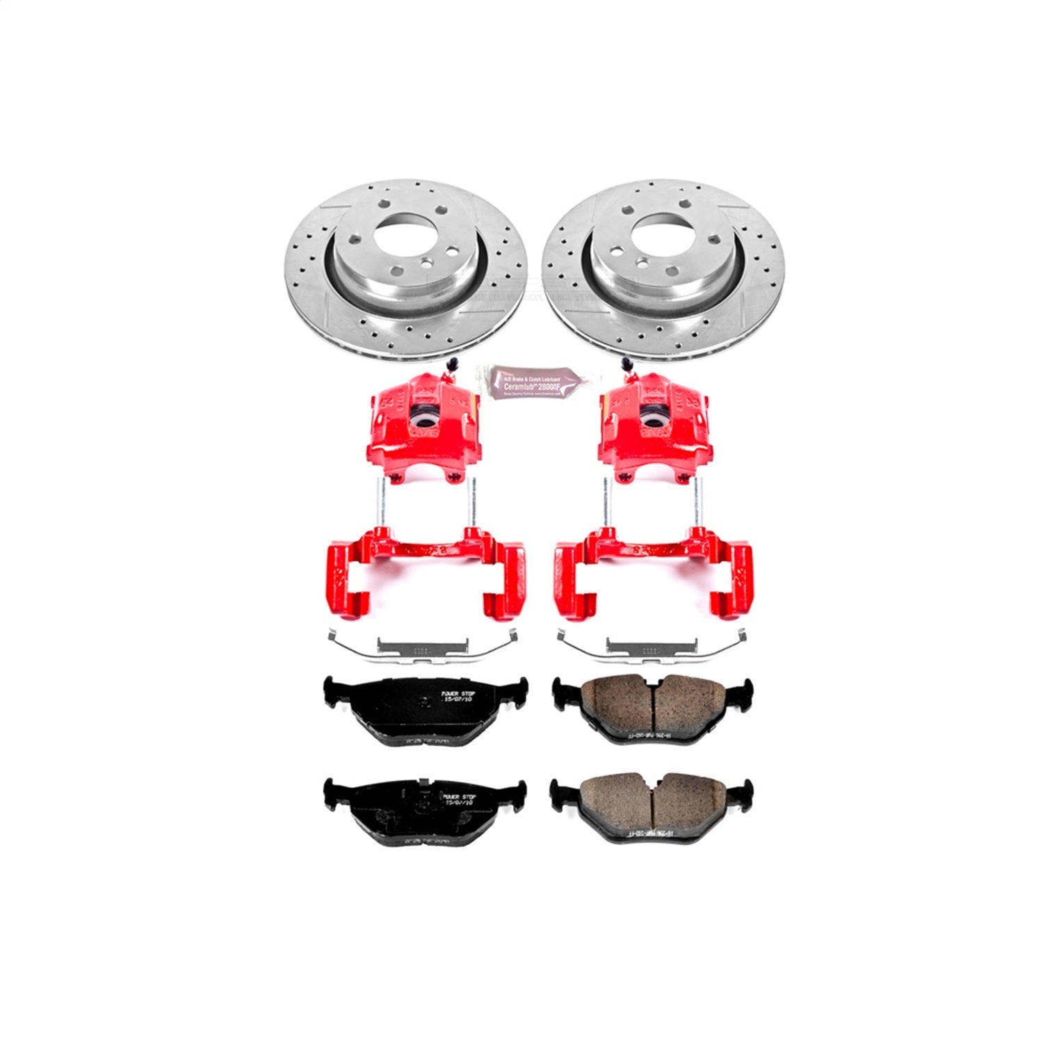 PowerStop Rear Z23 Evolution Sport Brake Kit with Calipers | 2000 BMW 323i (KC877)