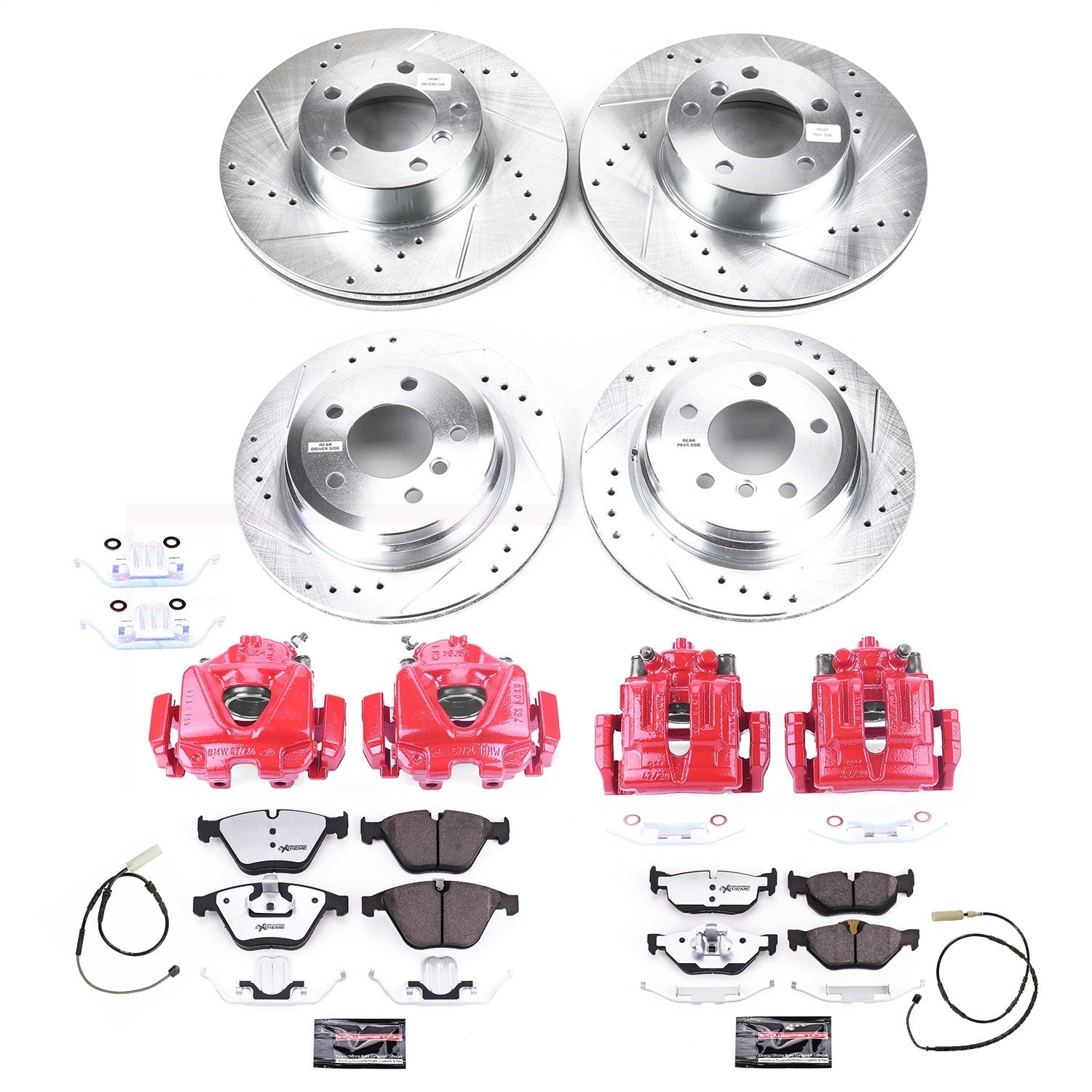 PowerStop Front & Rear Z26 Street Kit | 2011–2013 BMW 328i (KC8842A-26)