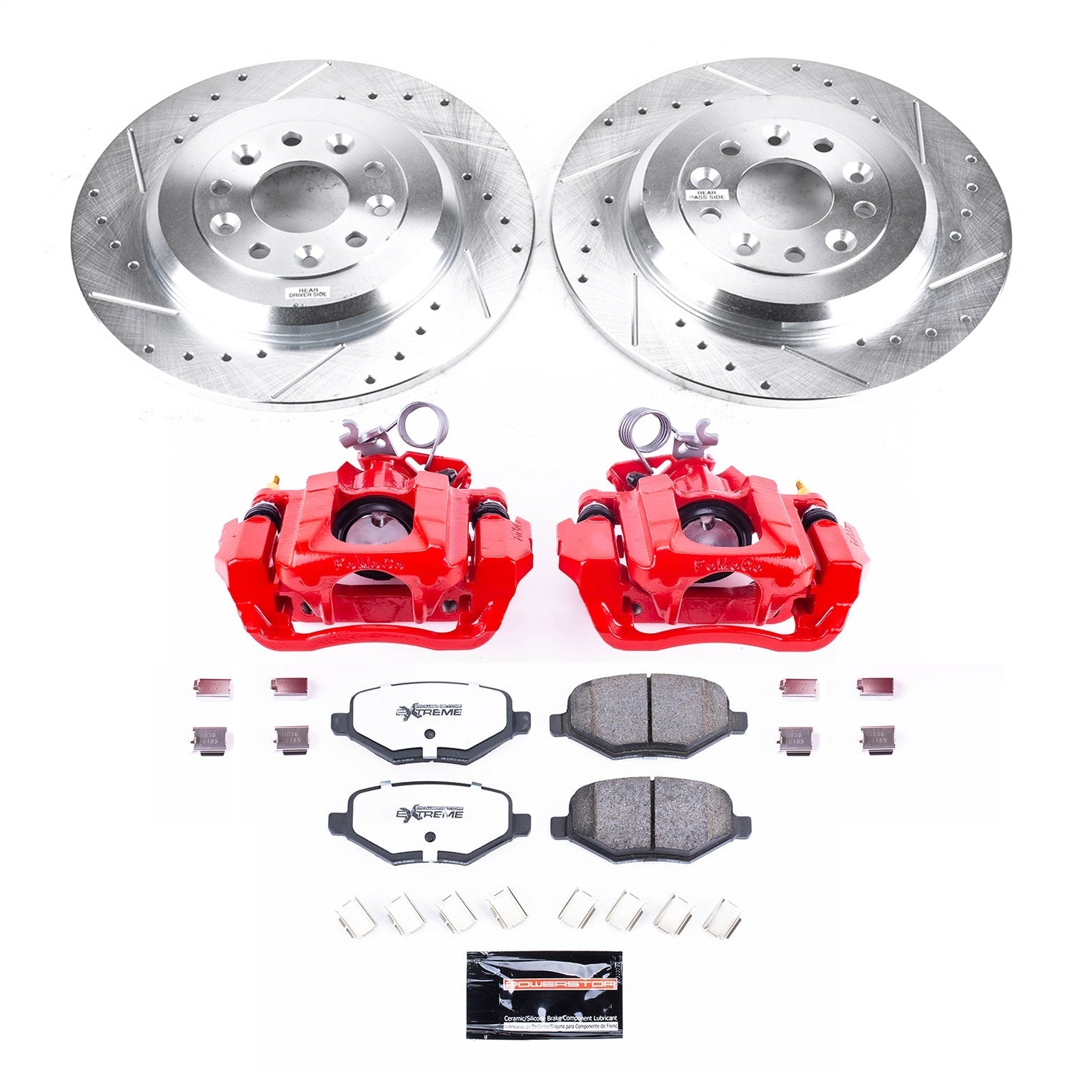 PowerStop Rear Z36 Truck & Tow Kit with Calipers | 2013–2014 Ford Edge (KC8846-36)