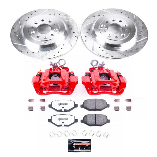 PowerStop Rear Z36 Truck & Tow Kit with Calipers | 2013–2014 Ford Edge (KC8846-36)