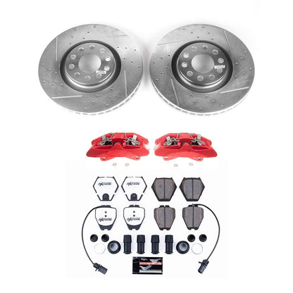 PowerStop Front Z26 Street Kit with Calipers | 2000–2002 Audi S4 (KC886-26)