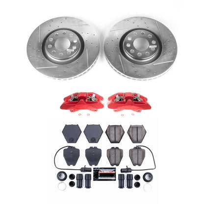PowerStop Front Z23 Evolution Sport Brake Kit with Calipers | 2000–2002 Audi S4 (KC886)