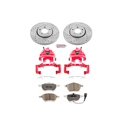 PowerStop Front Z26 Street Warrior Brake Kit with Calipers | 1999–2010 Volkswagen Beetle (KC898-26)