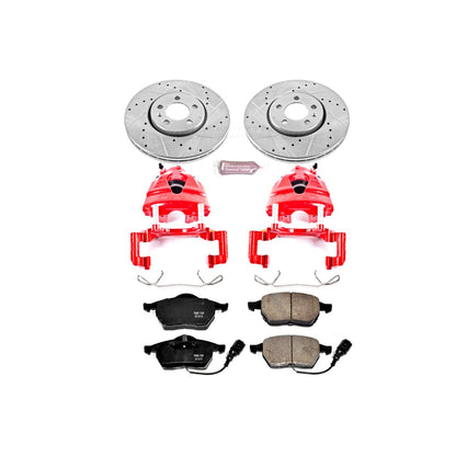 PowerStop Front Z23 Evolution Sport Brake Kit with Calipers | 1999–2010 Volkswagen Beetle (KC898)
