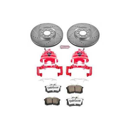 PowerStop Front Z26 Street Warrior Brake Kit with Calipers | 2002–2004 Volkswagen Golf (KC914-26)