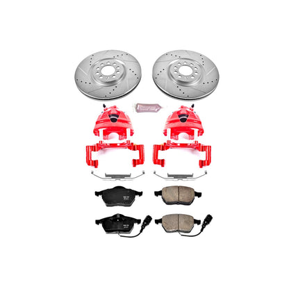PowerStop Front Brake Kit with Calipers | 2002–2004 Volkswagen Golf (KC914)